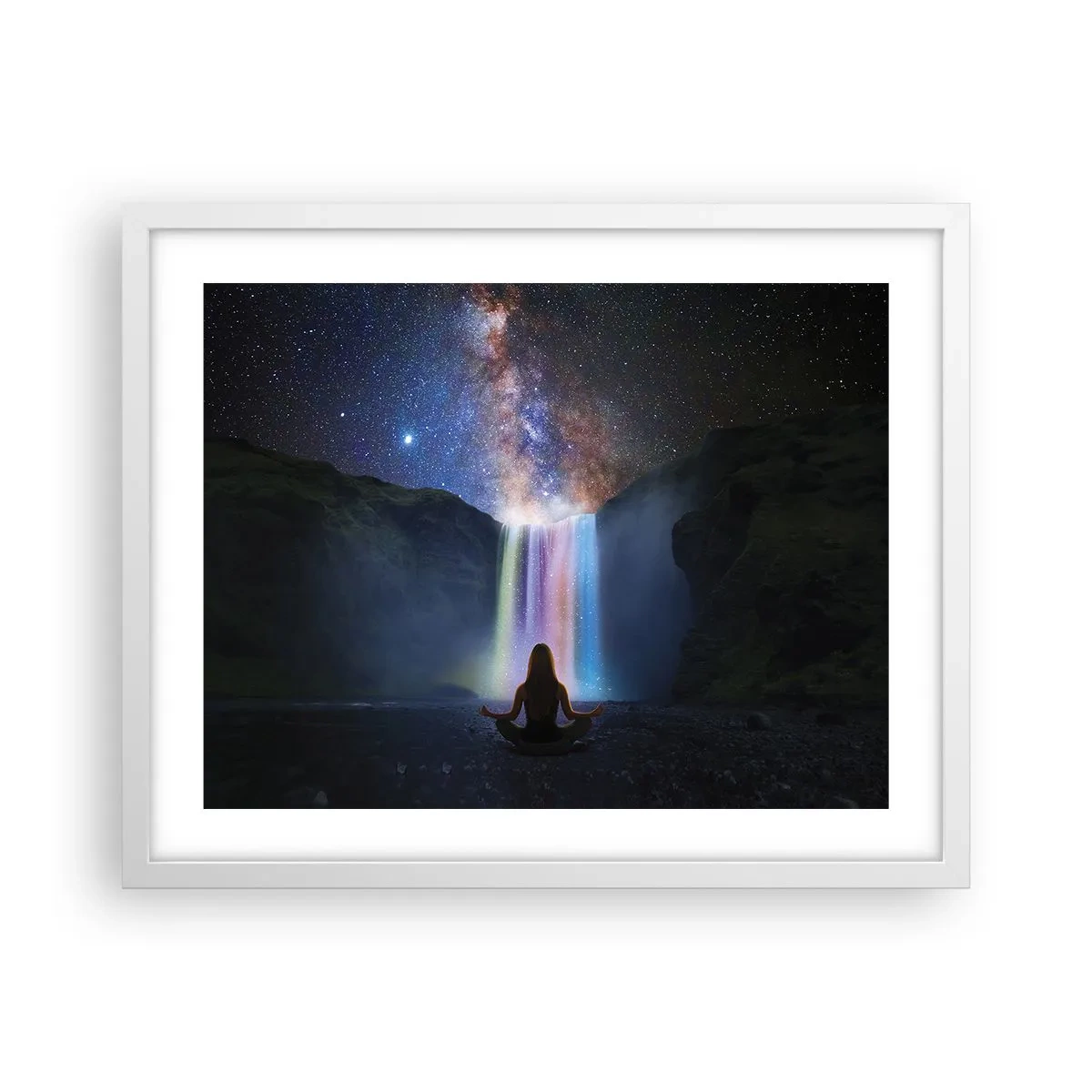 Plakát v bílém rámu - Absolutní harmonie - 50x40 cm