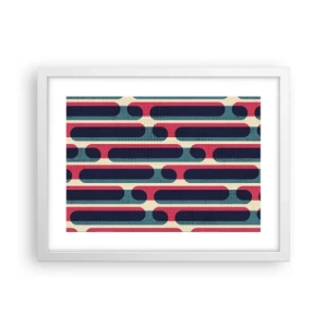 Plakát v bílém rámu - Dovnitř a dopředu - 40x30 cm