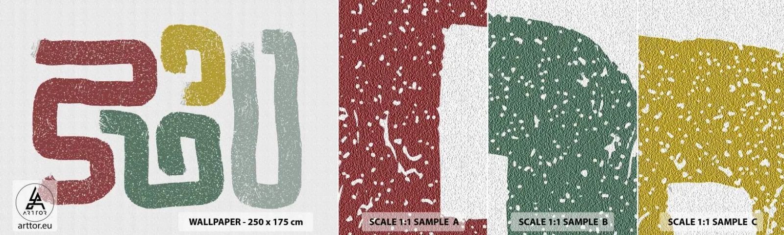 Vzor Fototapety Samolepicí Deluxe Sticker - V neznámém jazyce - Kus, Minimalismus, Válí se - 100x30 cm