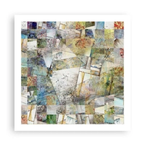 Plakát - Geometrické přeskupení - 60x60 cm