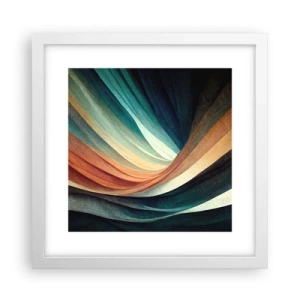 Plakát v bílém rámu - Utkané z barev - 30x30 cm