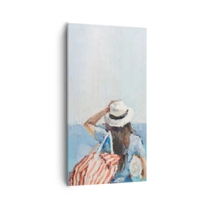 Obraz na plátně - Vítej na dovolené - 55x100 cm