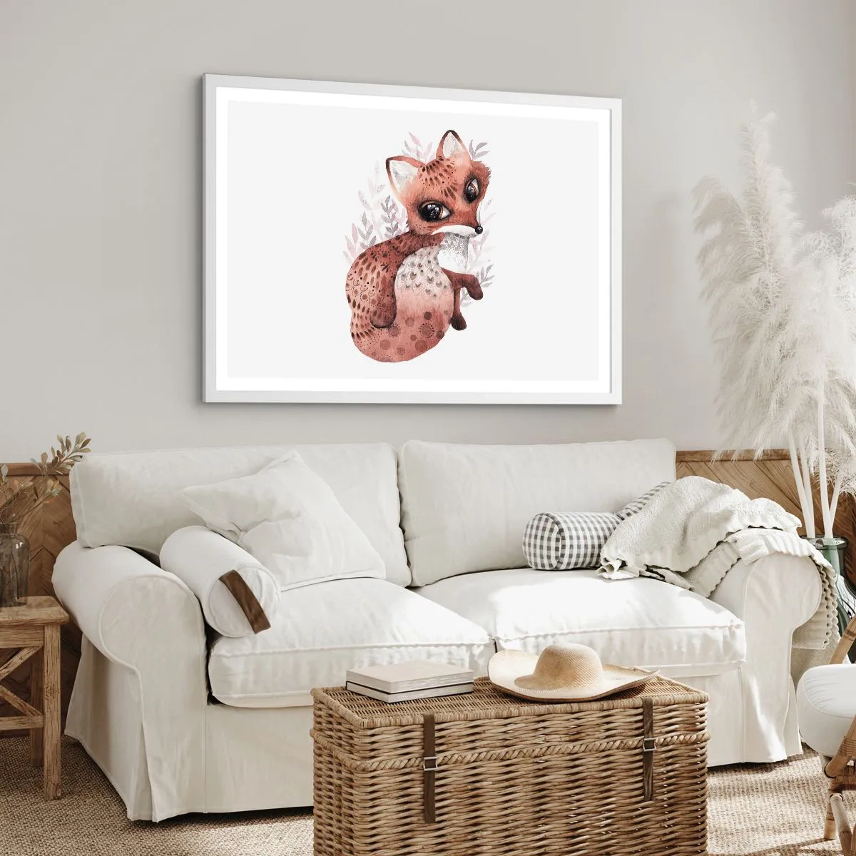 Plakát v bílém rámu - Prostě se zamilovat - 40x30 cm