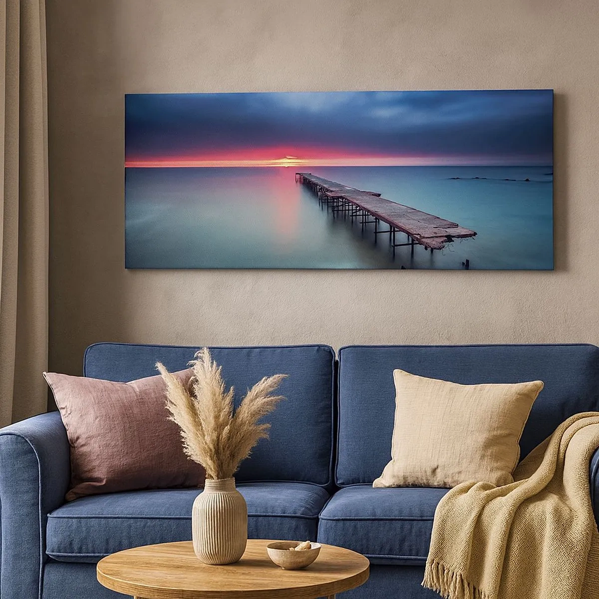 Obraz na plátně - Mezi nebem a zemí - 100x40 cm