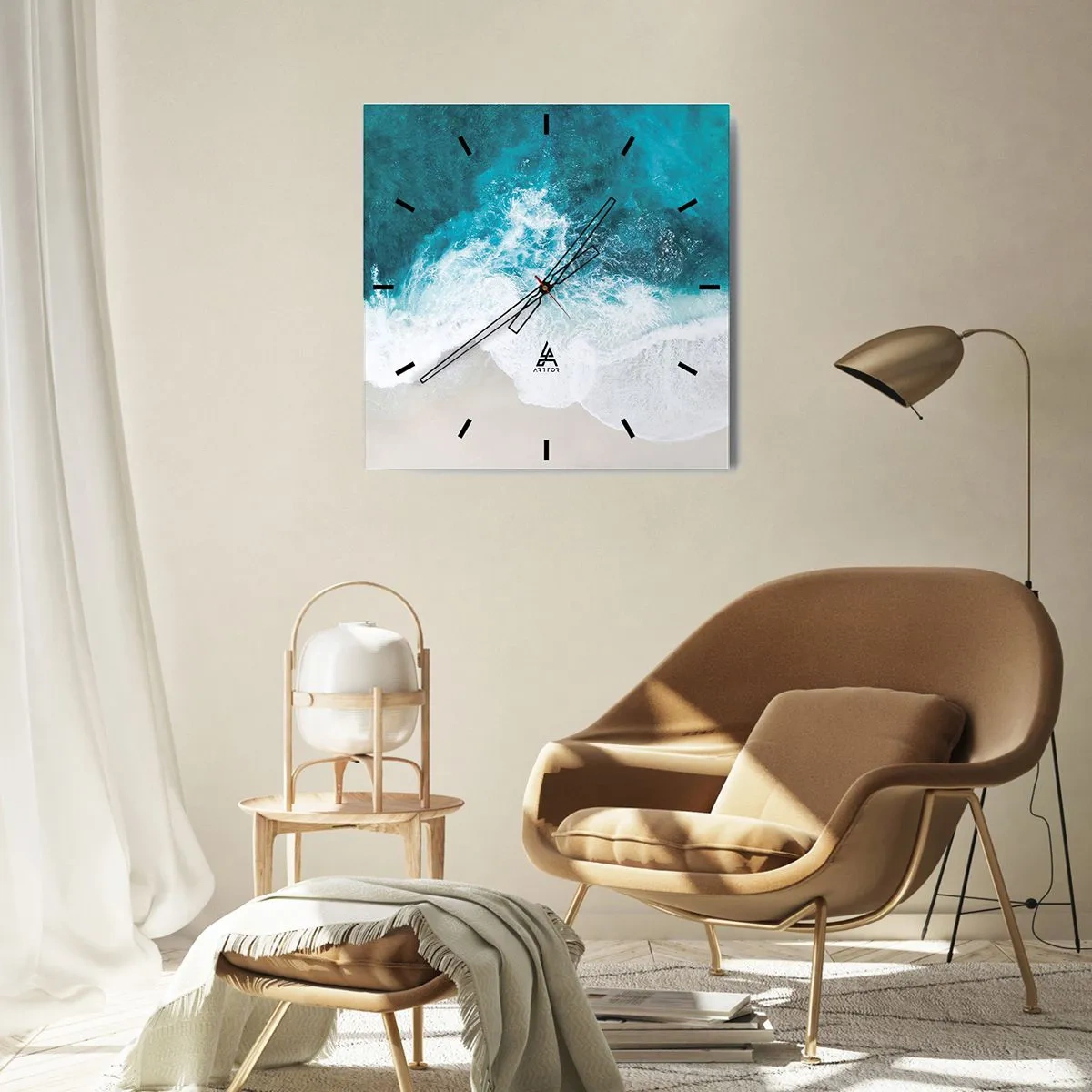 Nástěnné hodiny - Přirozené pohlazení - 30x30 cm