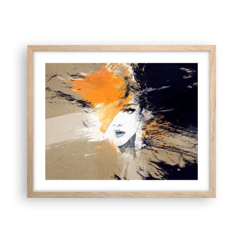 Plakát v rámu světlý dub - A je světlo - 50x40 cm