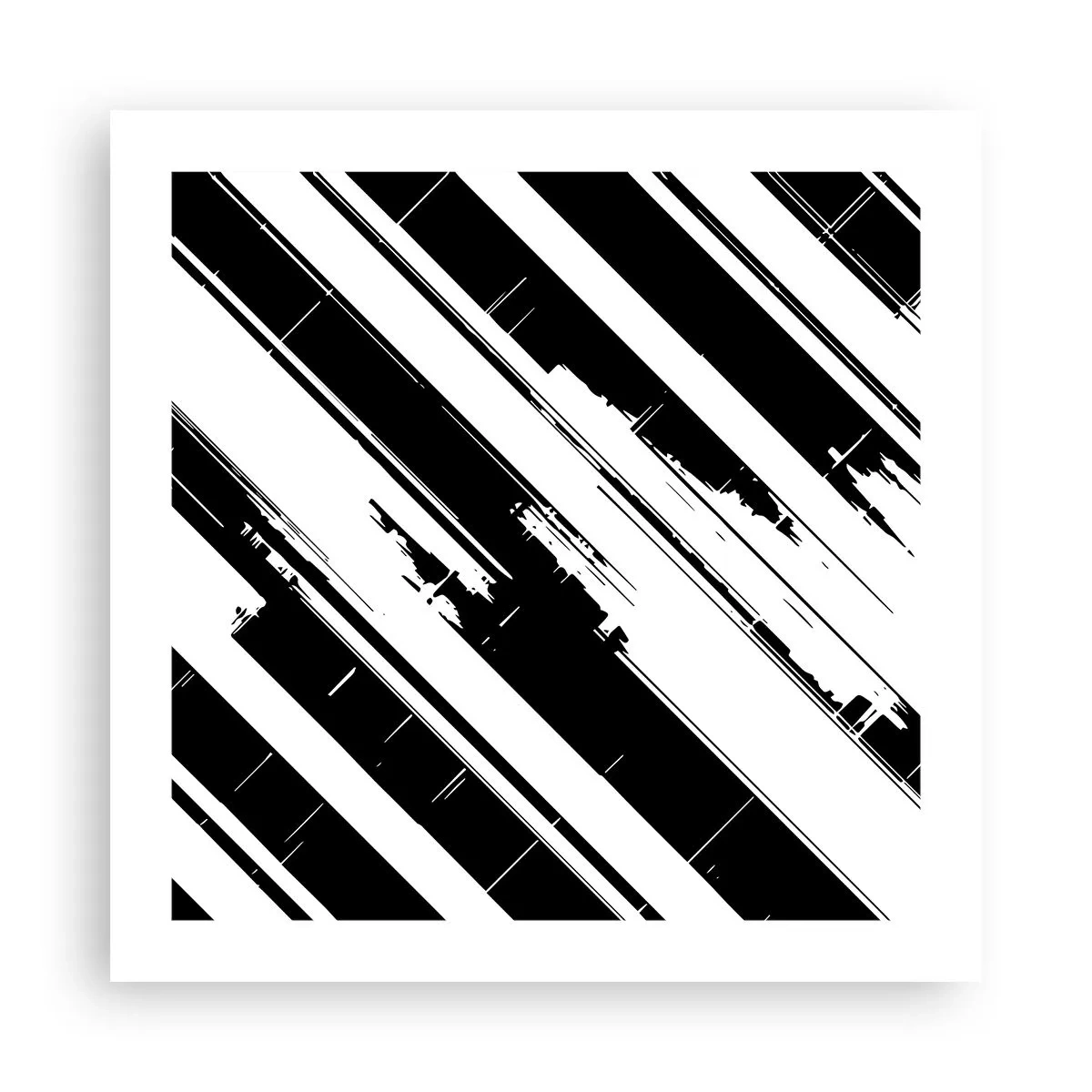 Plakát - Intenzivní a dynamická kompozice - 50x50 cm