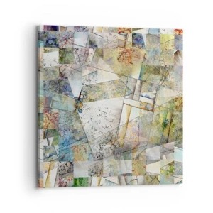 Obraz na plátně - Geometrické přeskupení - 70x70 cm