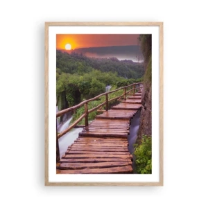 Plakát v rámu světlý dub - Neuvěřitelná krása - 50x70 cm