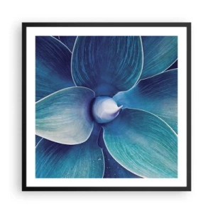 Plakát v černém rámu - Namodralý od nebe - 60x60 cm