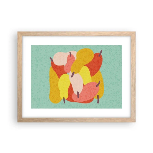 Plakát v rámu světlý dub - Ochutnejte letní slunce - 40x30 cm