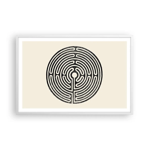 Plakát v bílém rámu - Tajemný řád - 91x61 cm