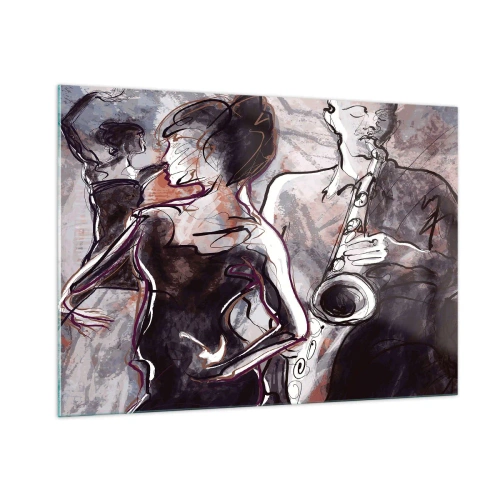 Obraz na skle - Rozplynout se v hudbě - 100x70 cm