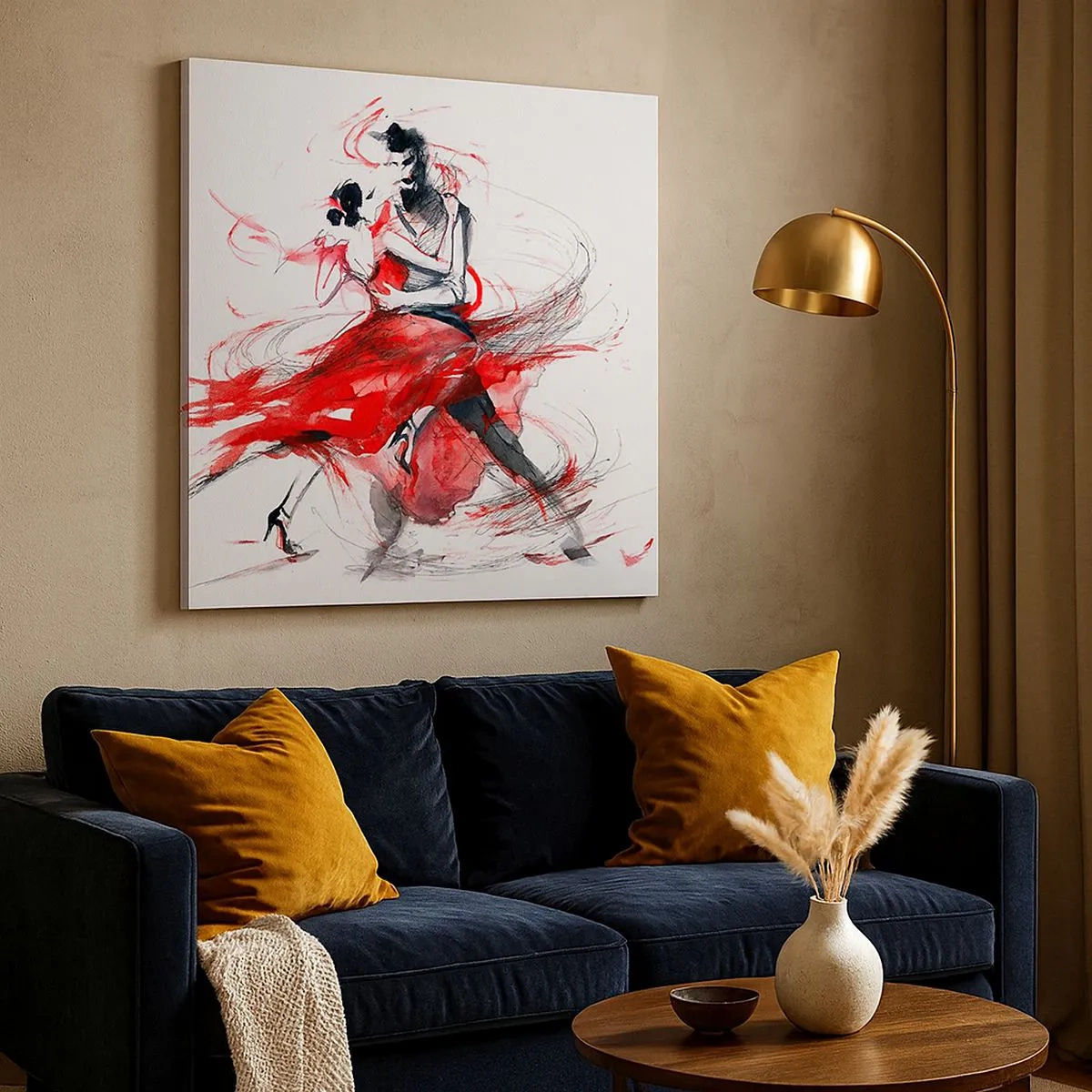 Obraz na plátně - Tango - rytmus náruživostí - 30x30 cm