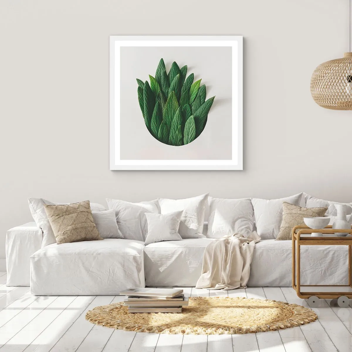 Plakát v bílém rámu - Neukojitelná zvědavost - 40x40 cm