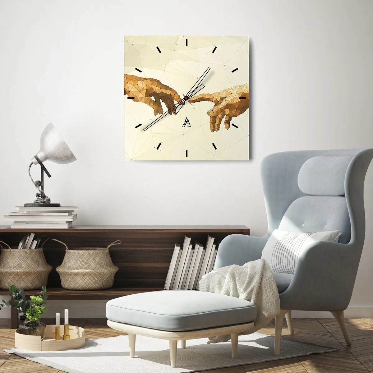 Nástěnné hodiny - Božská geometrie - 30x30 cm