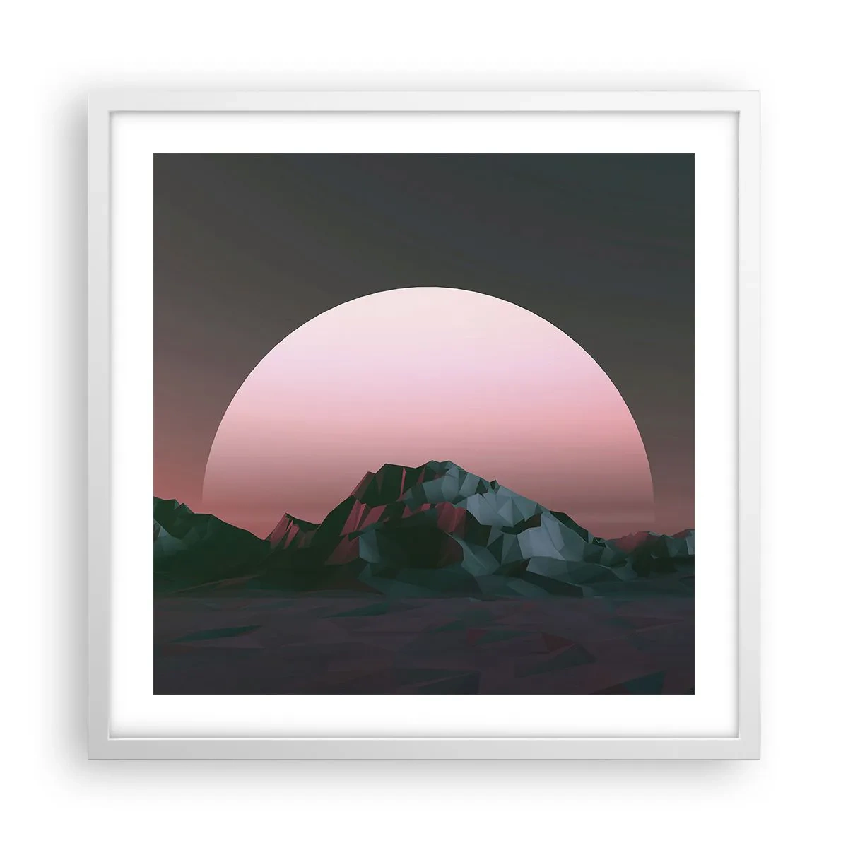 Plakát v bílém rámu - V sousední galaxii - 50x50 cm