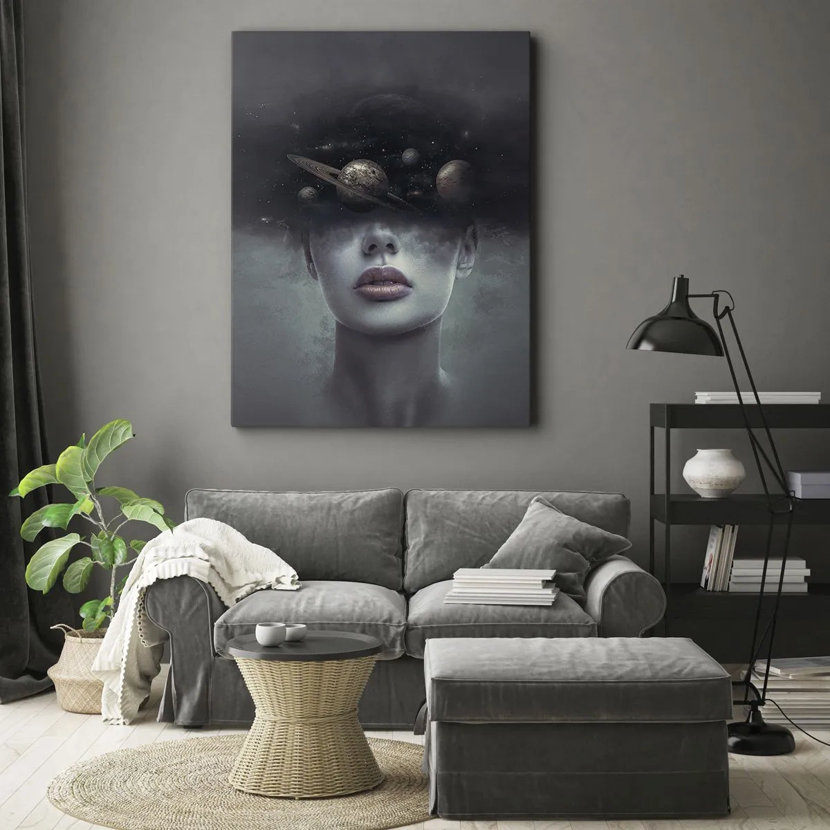 Obraz na plátně - A planety… - 55x100 cm