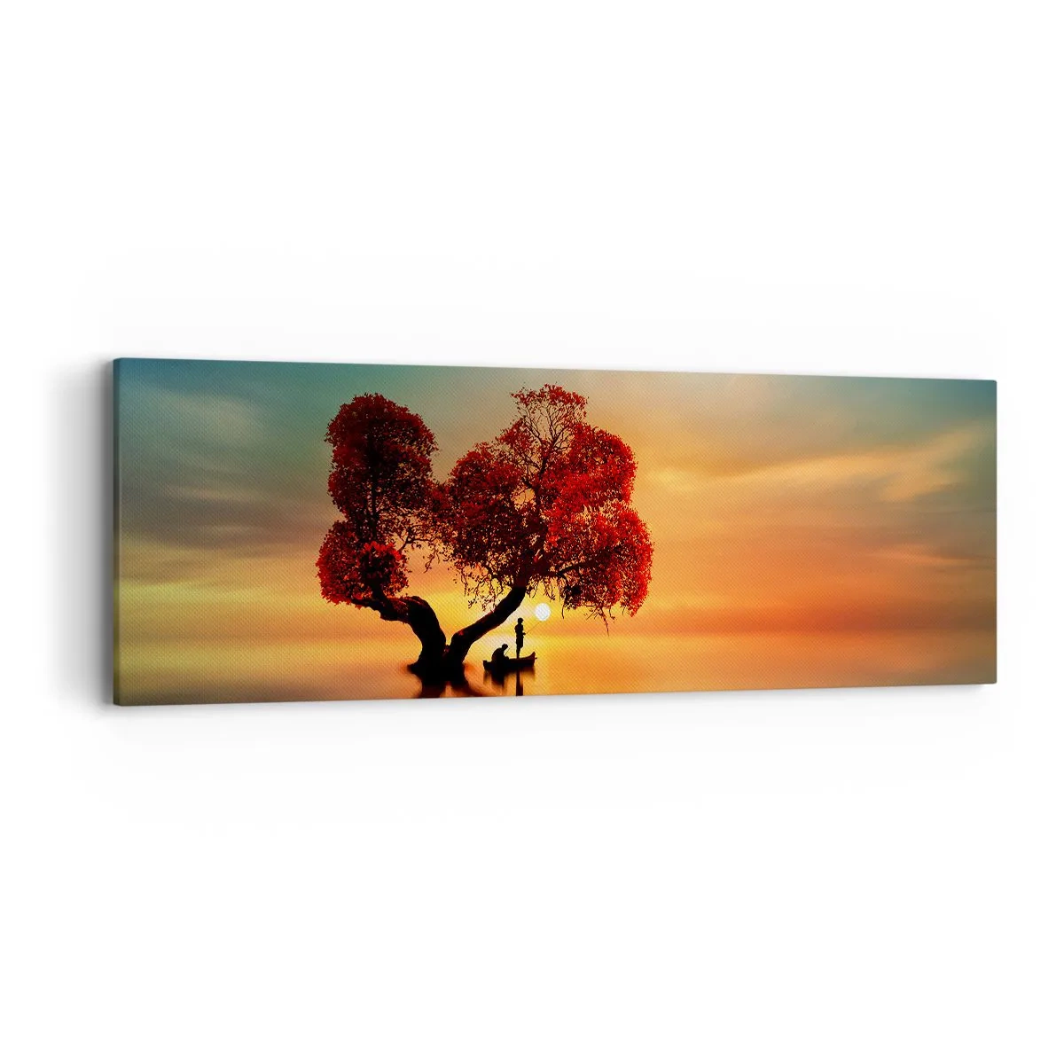 Obraz na plátně - Voda a ticho vesmíru - 90x30 cm