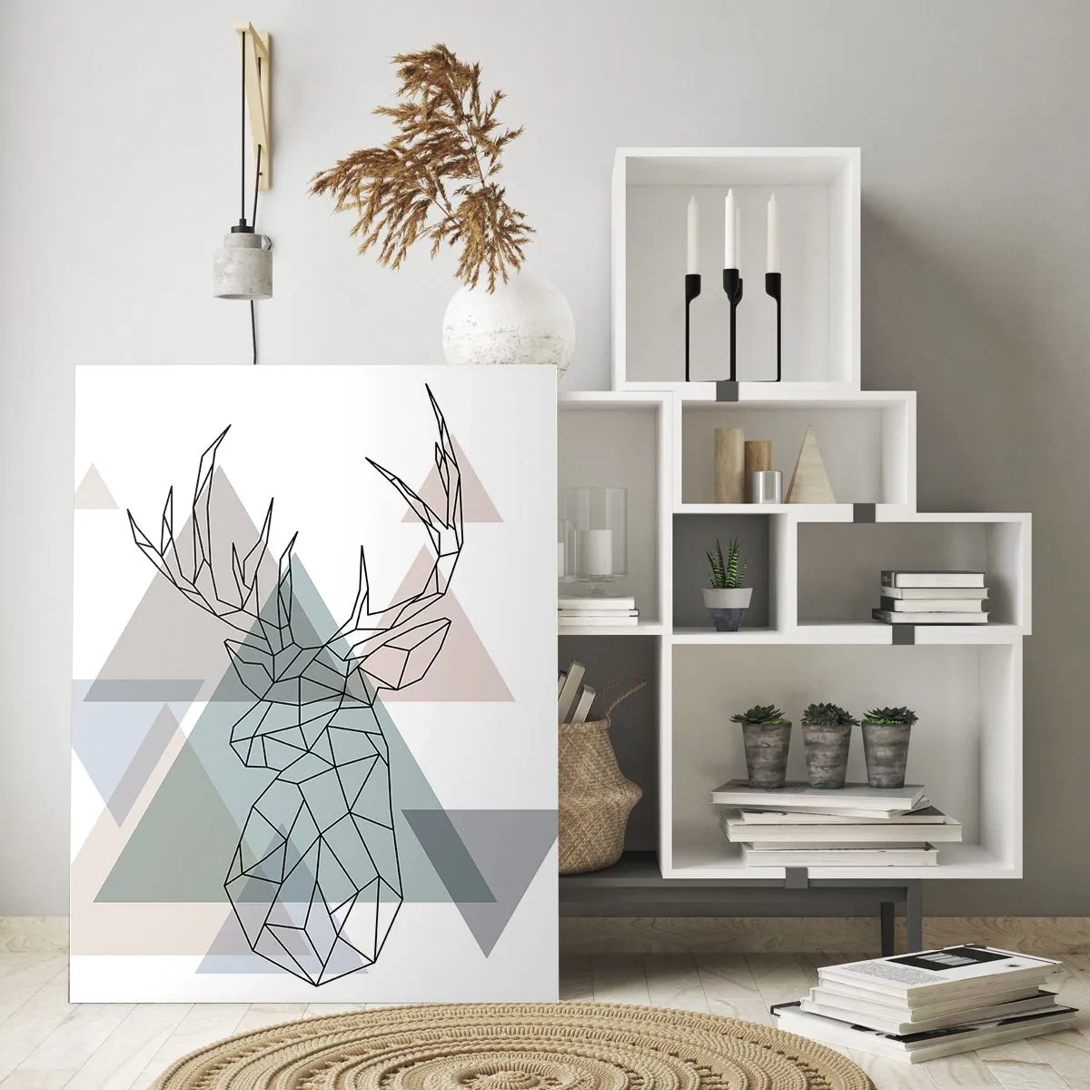 Obraz na skle - V geometrickém lese - 70x100 cm