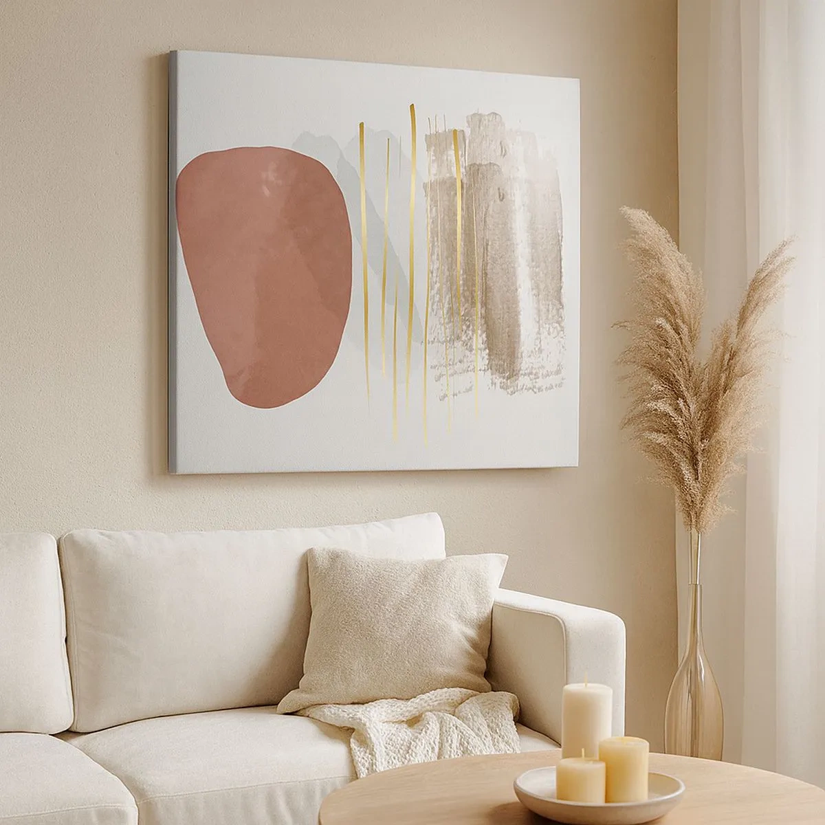 Obraz na plátně - Abstraktní kolonáda - 30x30 cm