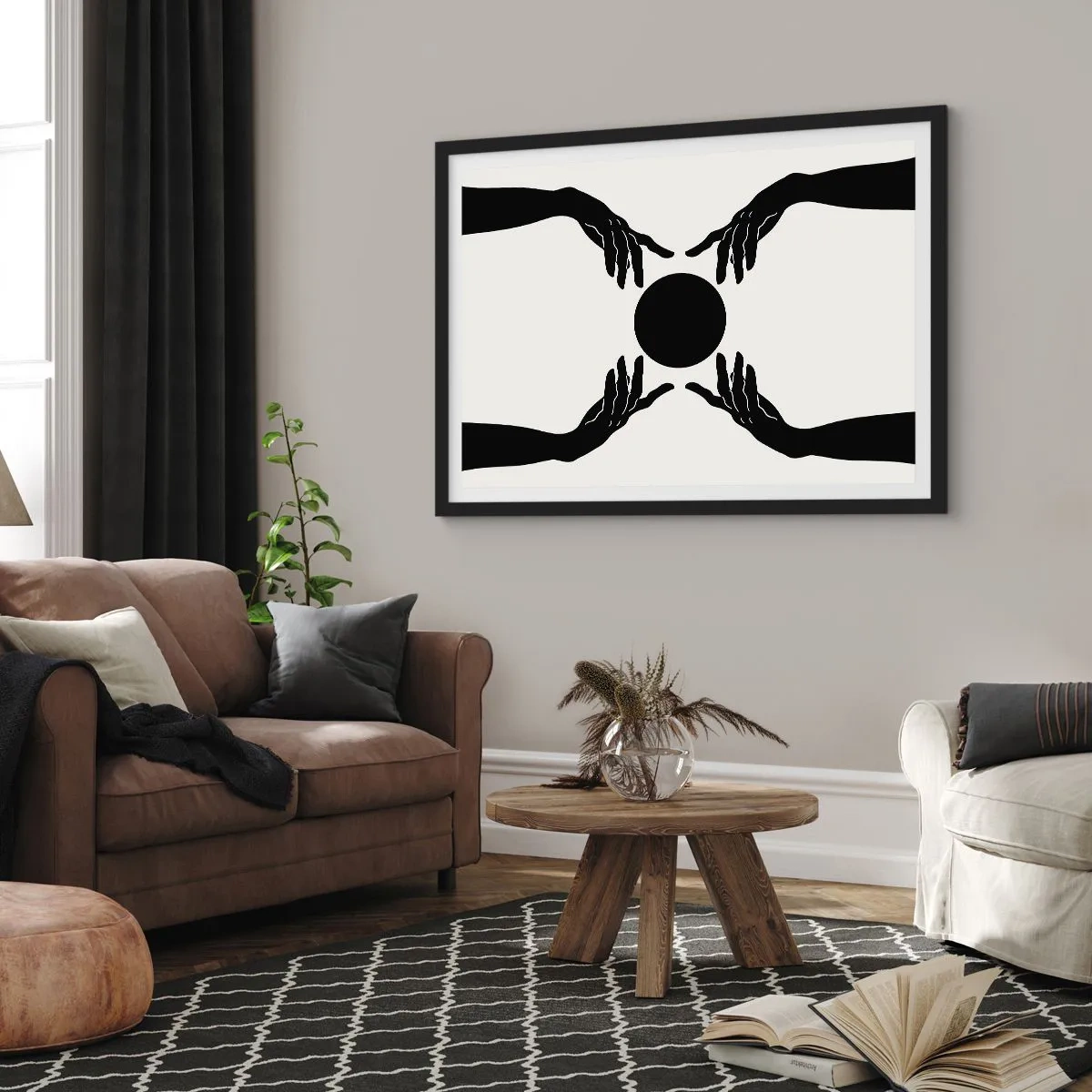 Plakát v černém rámu - Tajné znamení - 70x50 cm