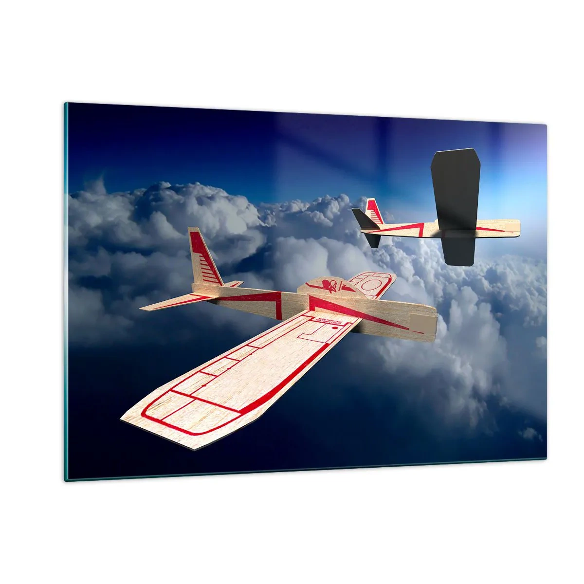 Obraz na skle - Ještě výš, ještě dál - 120x80 cm