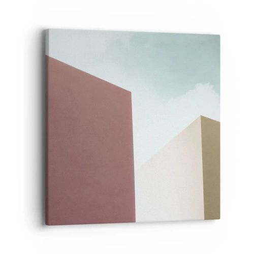 Obraz na plátně - Geometrie slunečného léta - 40x40 cm