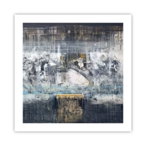 Plakát - Jako na ledě, tak i na hroudě - 50x50 cm