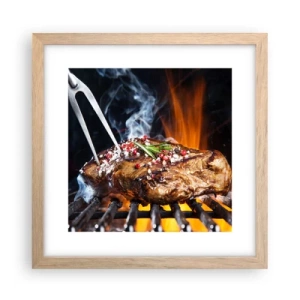 Plakát v rámu světlý dub - Šťavnaté a voňavé - 30x30 cm