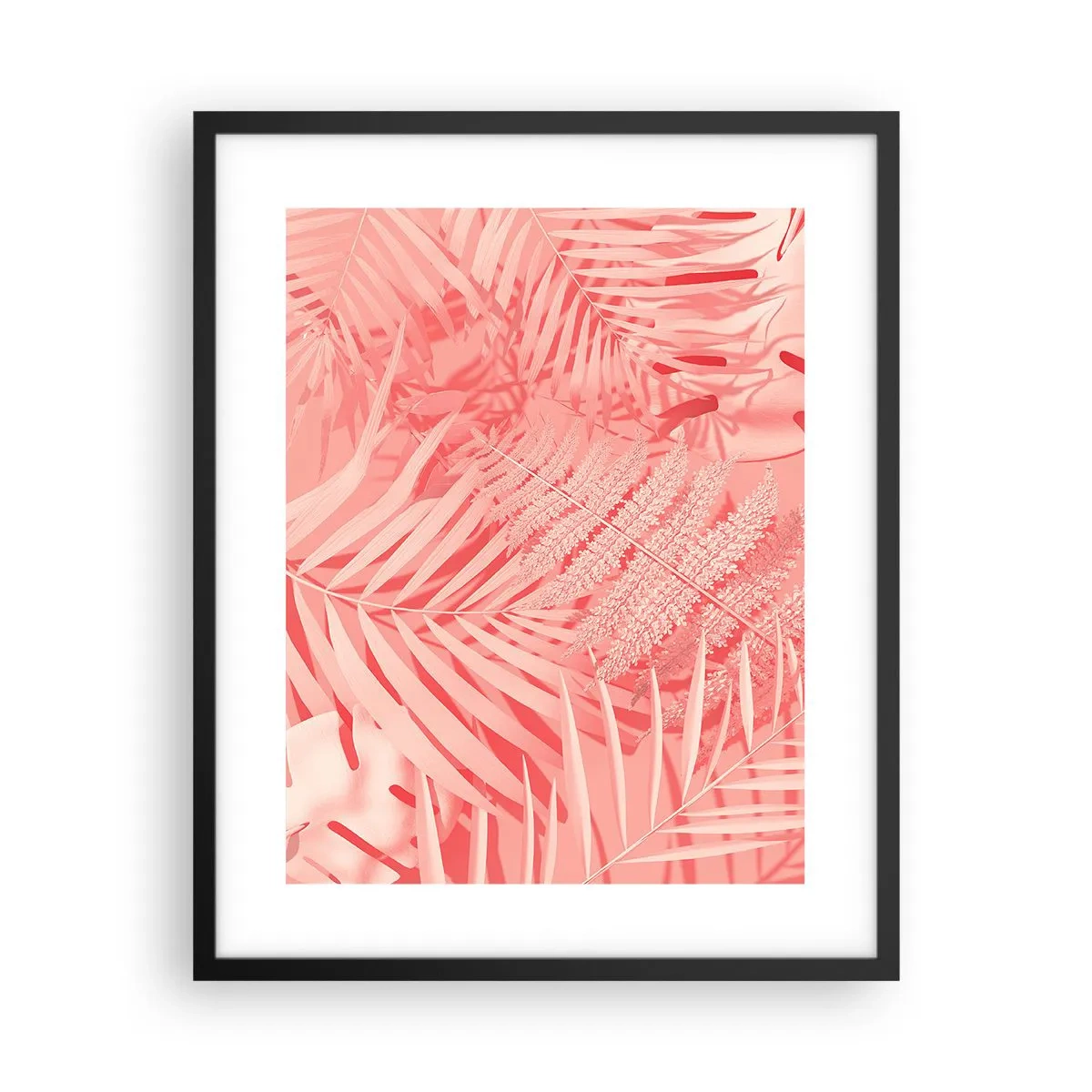 Plakát v černém rámu - Růžový koncept - 40x50 cm