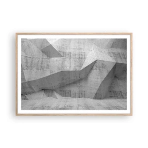 Plakát v rámu světlý dub - Skutečná výzva - 100x70 cm