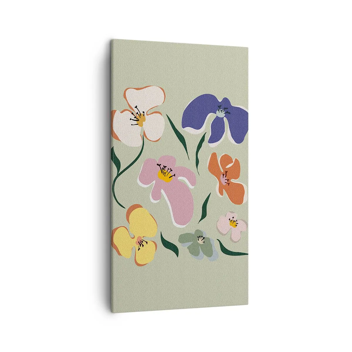 Obraz na plátně - Macešky - 45x80 cm