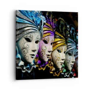 Obraz na plátně - Tajemství ve zlaté a ve stříbrné - 30x30 cm