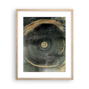 Plakát v rámu světlý dub - Změna a udržitelnost - 40x50 cm