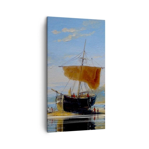 Obraz na plátně - Voda, země, vzduch - 45x80 cm