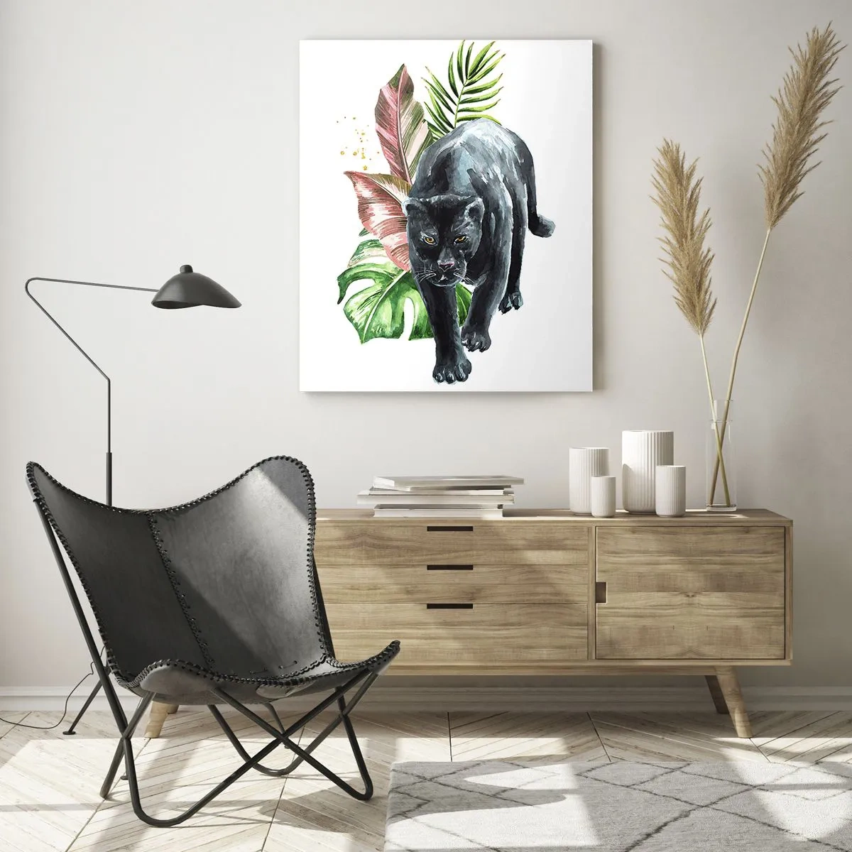 Obraz na skle - Zběsilost v srdci - 50x70 cm