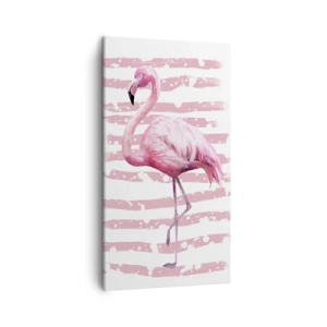 Obraz na plátně - Důstojně, i když v růžové - 45x80 cm