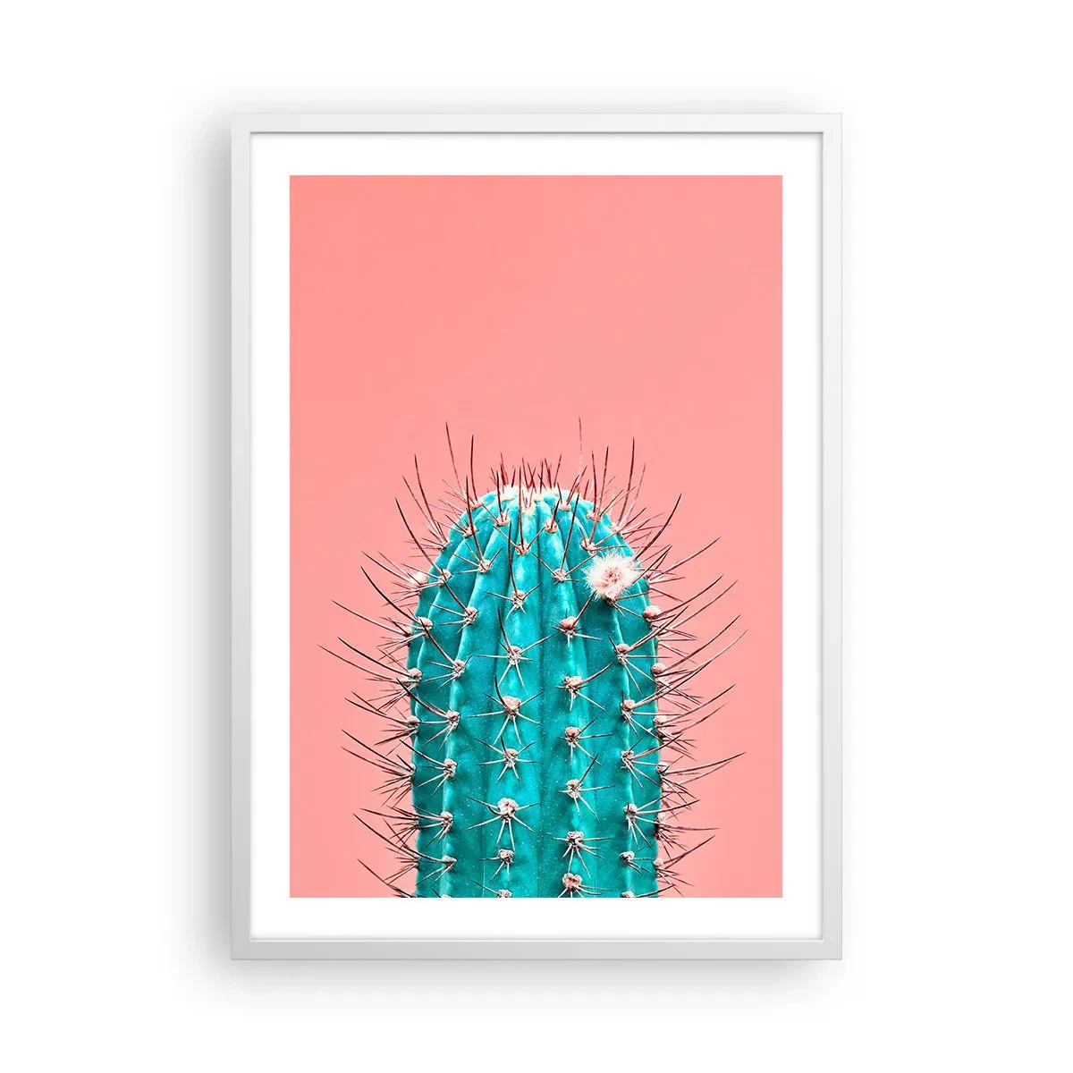 Plakát v bílém rámu - Jen koukej - 50x70 cm