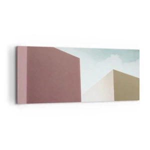 Obraz na plátně - Geometrie slunečného léta - 100x40 cm