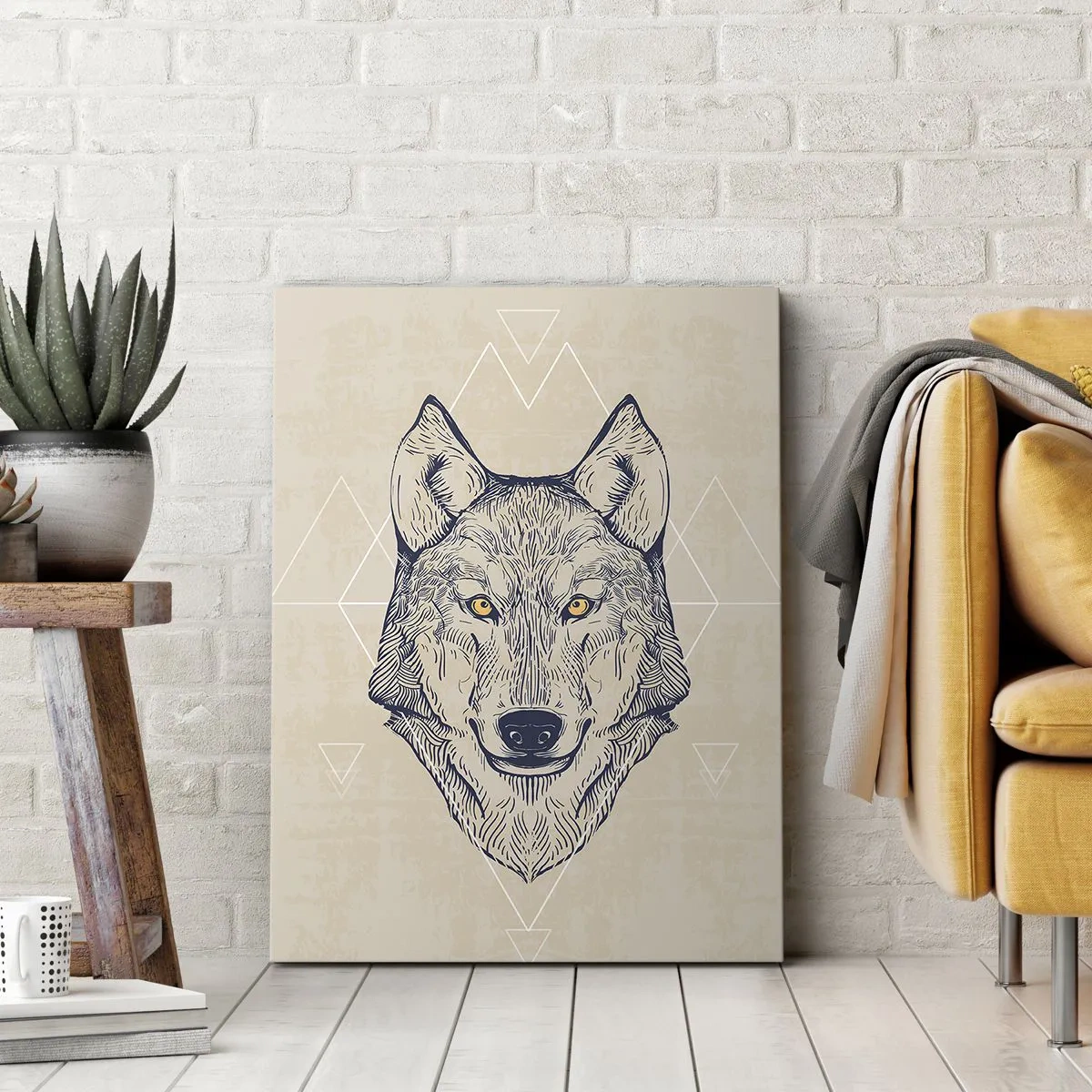 Obraz na plátně - Alfa o pronikavém pohledu - 70x100 cm
