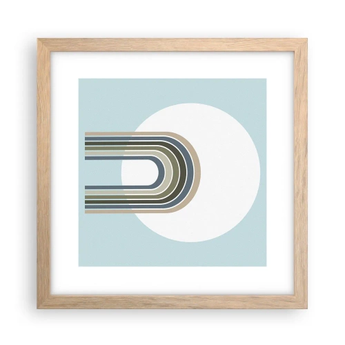 Plakát v rámu světlý dub - Neodolatelná přitažlivost - 30x30 cm