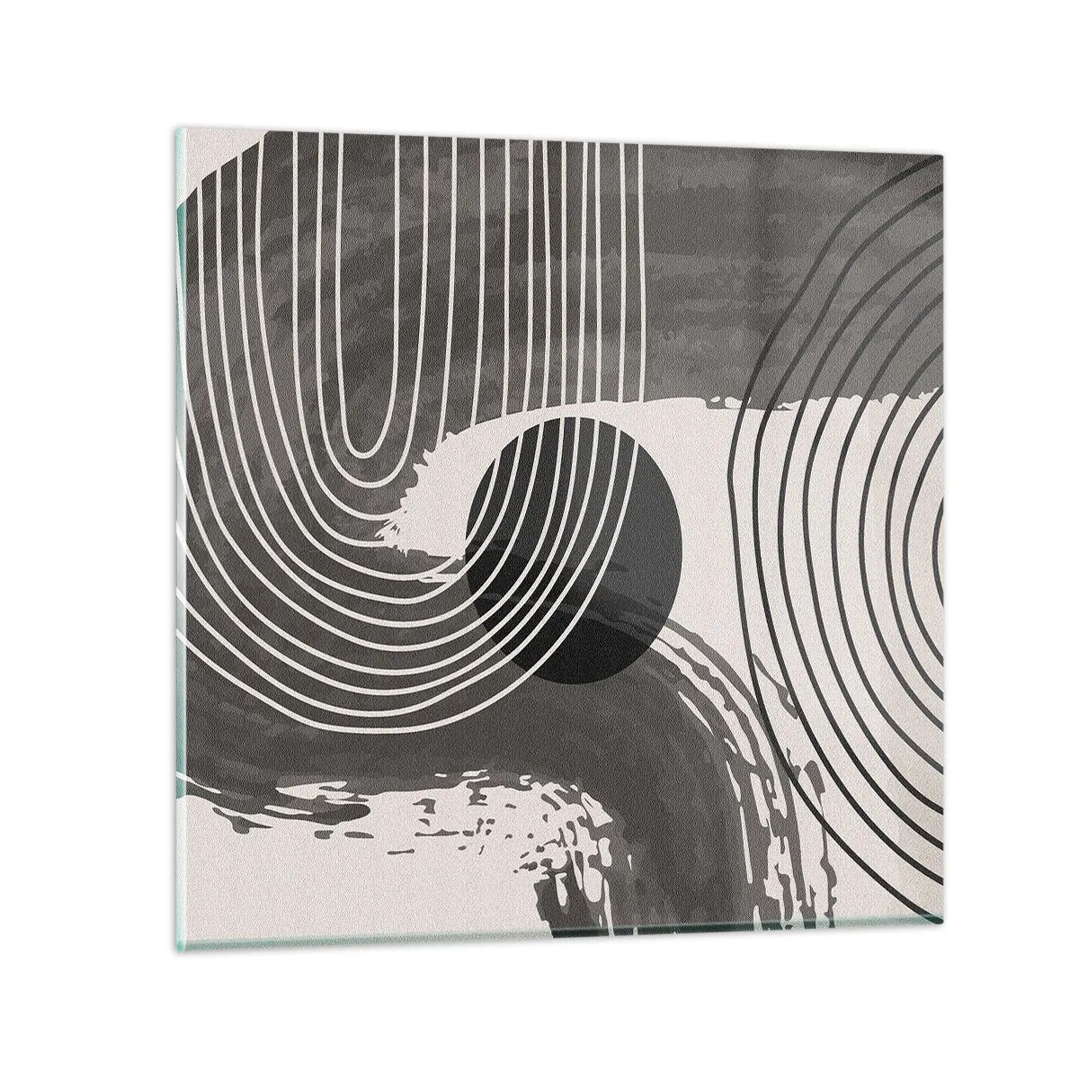 Obraz na skle - Ovál vítězí - 70x70 cm