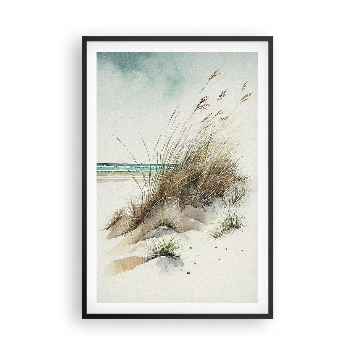 Plakát v černém rámu - Zahalené v písku - 61x91 cm