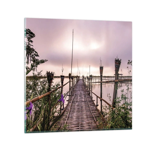 Obraz na skle - Klid a pohoda Asie - 70x70 cm