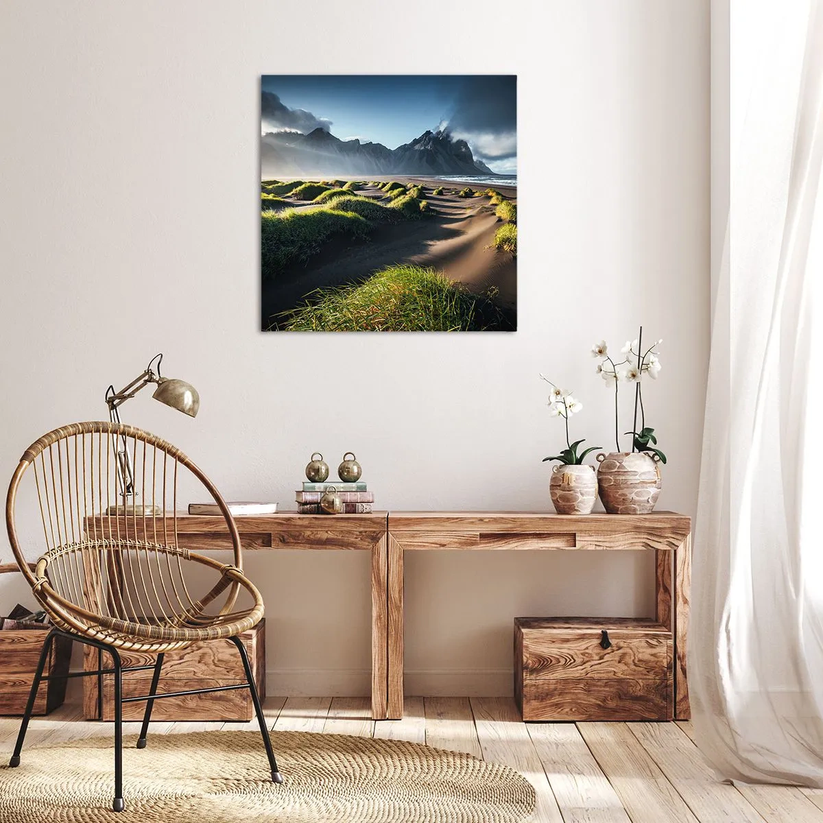 Obraz na plátně - Harmonie živlů - 50x50 cm