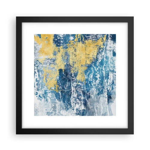 Plakát v černém rámu - Abstrakce s dobrou náladou - 30x30 cm