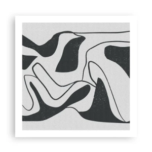Plakát - Abstraktní hra v labyrintu - 60x60 cm