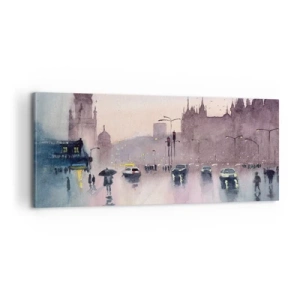 Obraz na plátně - V deštivém oparu - 100x40 cm