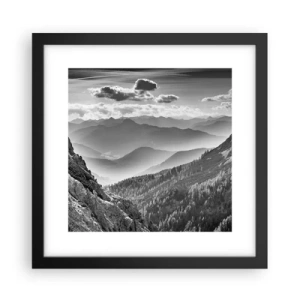 Plakát v černém rámu - Až k obzoru - 30x30 cm